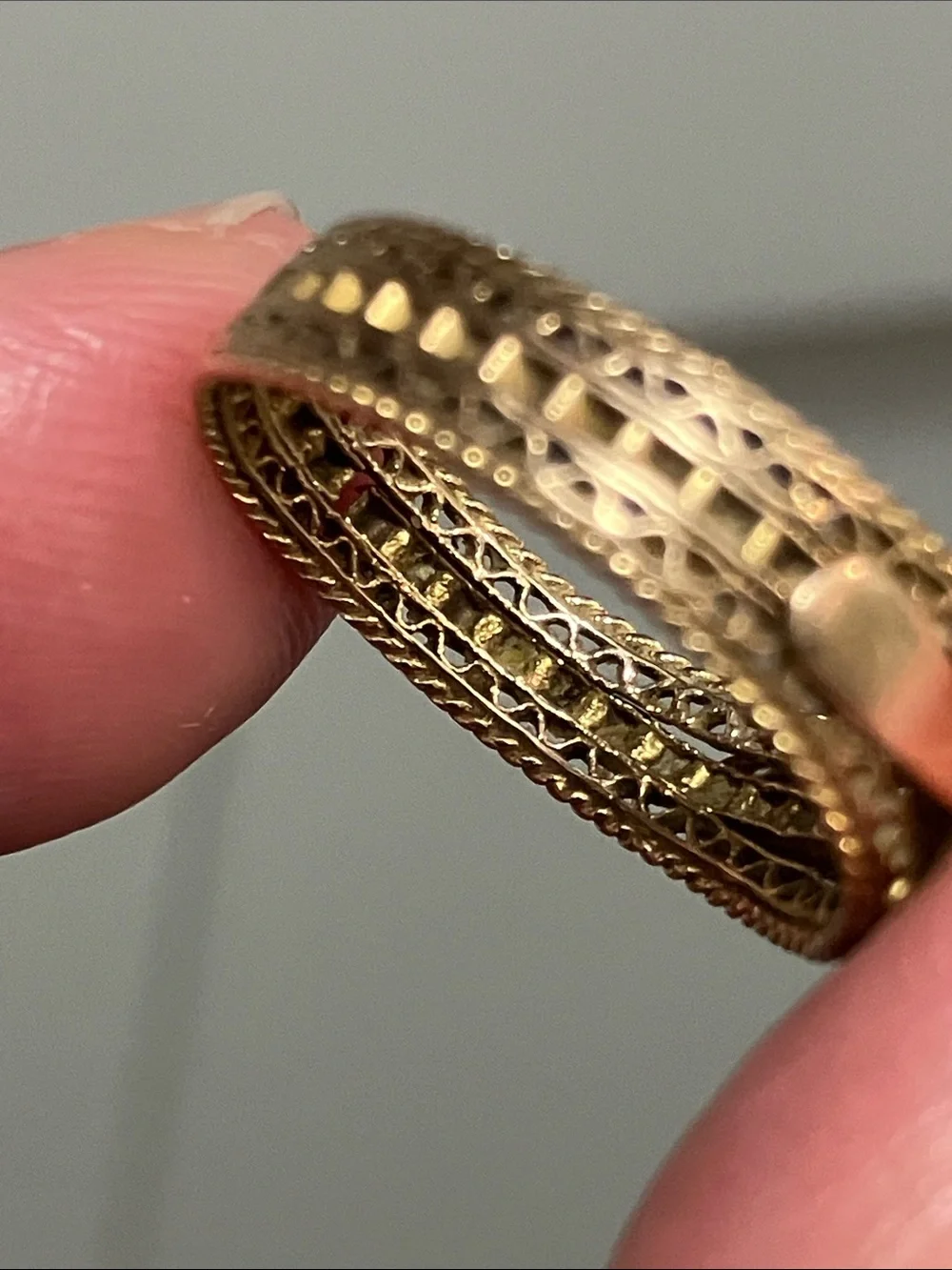15K Gold Victorian Turquoise ring - Picture 11 of 17